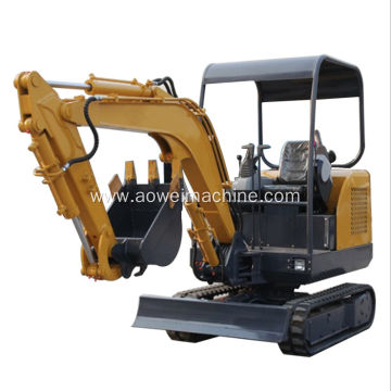 2020 hot selling cheapest small mini excavator 1 TON AW10 with swing boom strong bucket